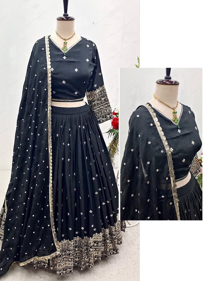 Black Lehenga