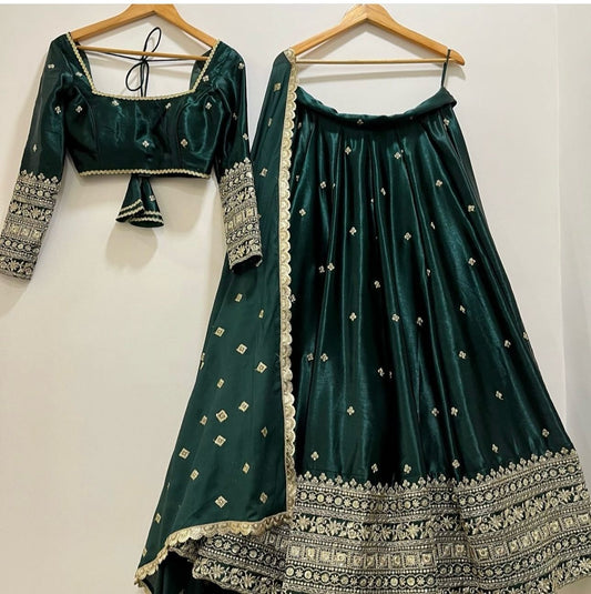 Green Lehenga