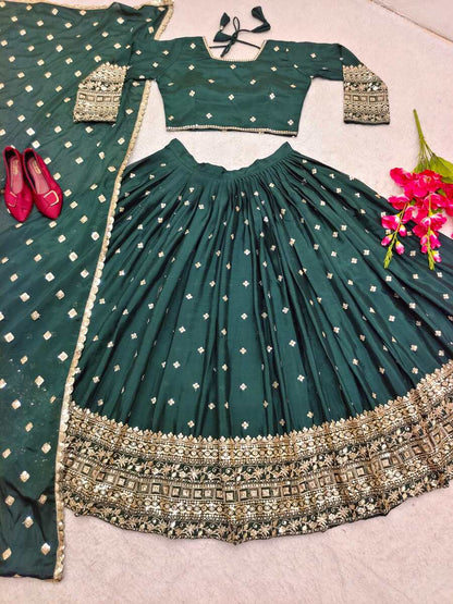 Green Lehenga