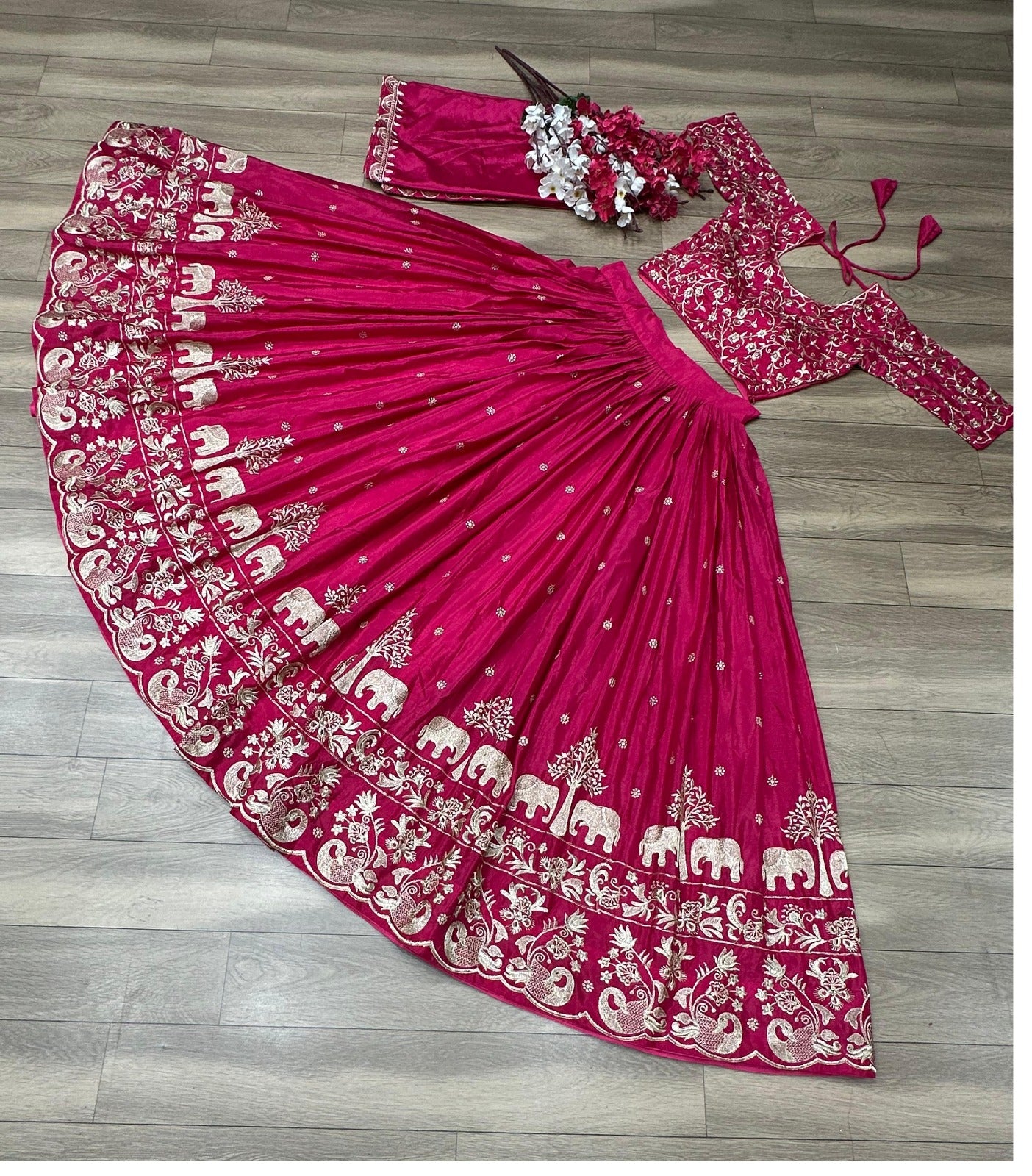 Hathi-Pink-Lehenga