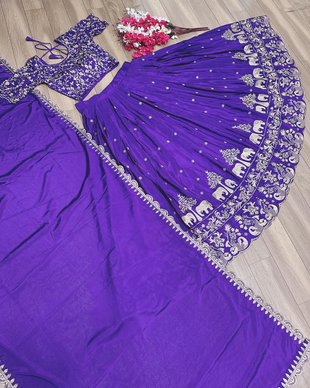 Hathi-Purple-Lehenga