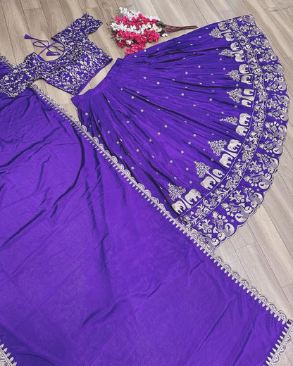 Hathi-Purple-Lehenga