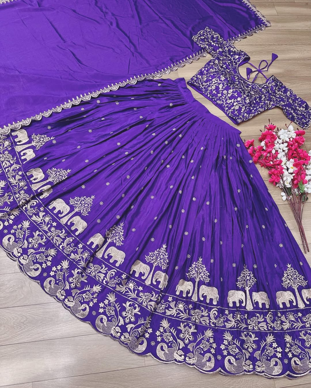 Hathi-Purple-Lehenga