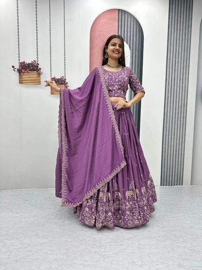 Hathi-wine-Lehenga