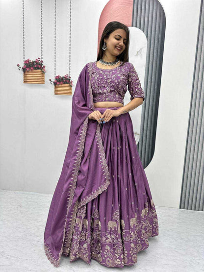 Hathi-wine-Lehenga