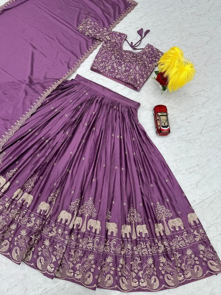Hathi-wine-Lehenga