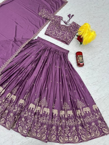 Hathi-wine-Lehenga