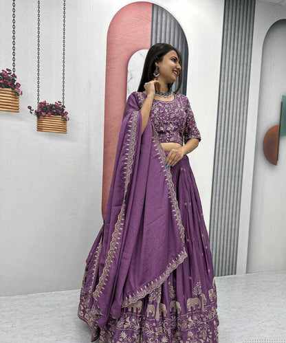 Hathi-wine-Lehenga